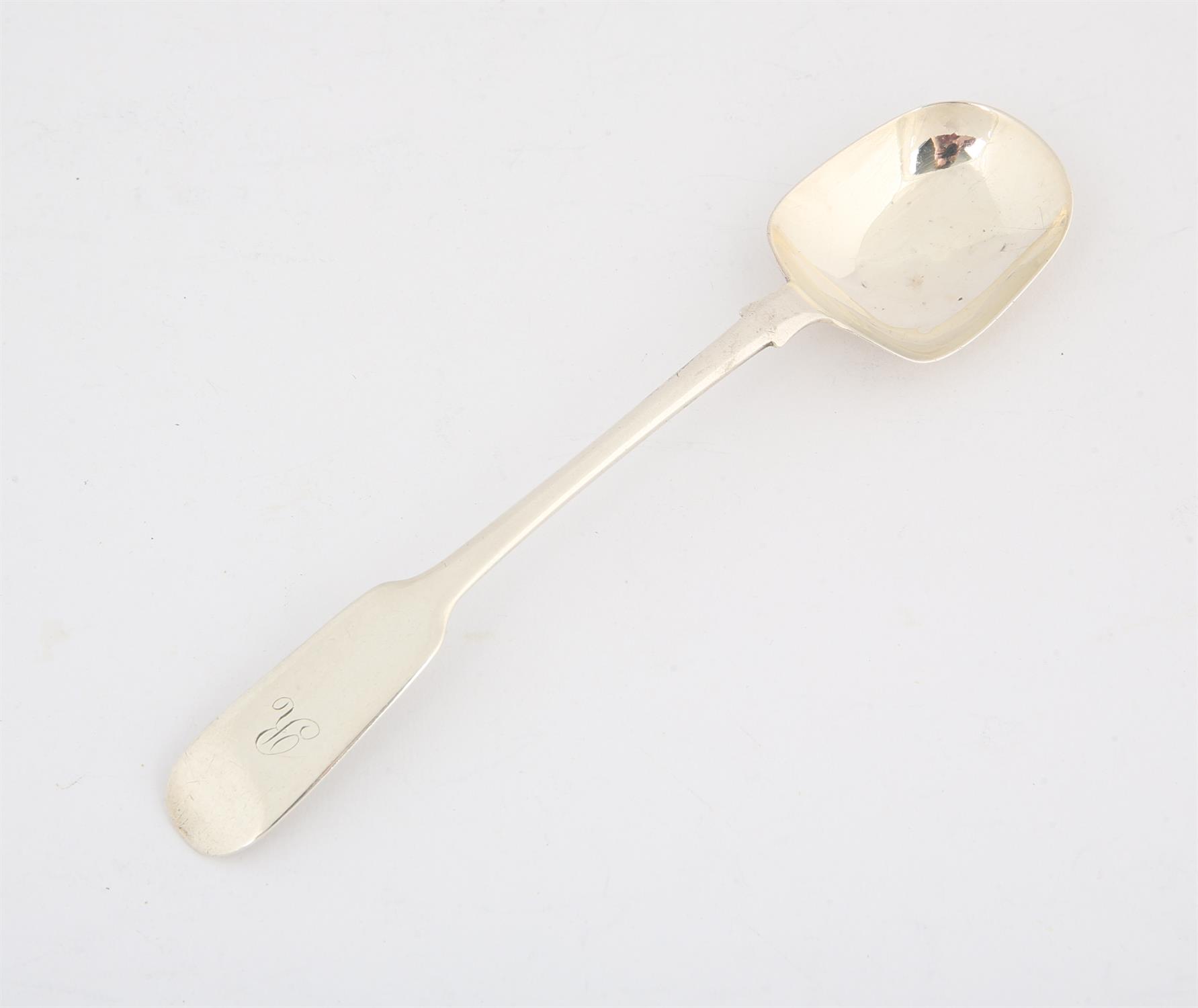 George III Scottish provincial silver caddy spoon, with shovel bowl SILVER COLLECTION OF SIR RAY