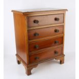 Reproduction small chest the drawers lined with baize (used by Sir Ray to store a small part of his