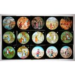 Collection of 41 Magic Lantern slides including 7 slides of 'Little Red Riding Hood',