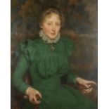 Erik Werenskiold (Norwegian, 1855-1938), portrait of Ingeborg Motzfeldt Løchen, 1898, oil on canvas,