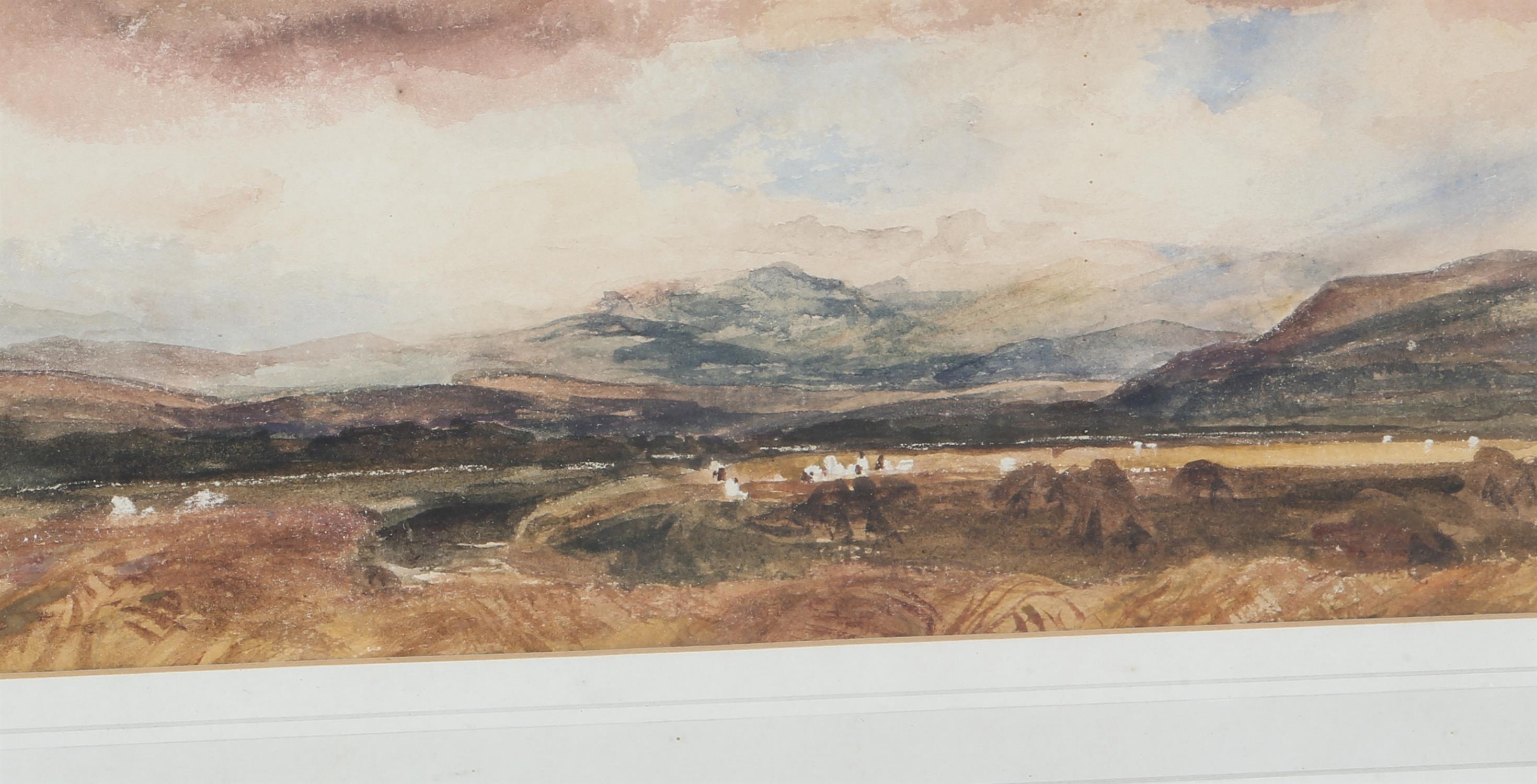 Peter De Wint (British, 1784-1849), 'The Cornfields, Storm Approaching', watercolour, unsigned, - Bild 3 aus 6