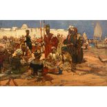 § Sir Frank Brangwyn RA (British, 1867-1956) 'The Market at Bushire', 1897 Oil on