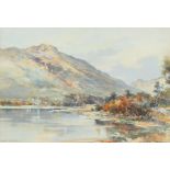 Frank Watson Wood (British, 1862-1953), 'Blue Hills from Loch Lubnaig', watercolour,