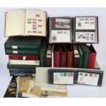 Great Britain from 1841 - 1990's, Isle Of Man Stamps and First Day Covers in Albums(20) Queen