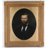 Nineteenth-century English School, Masonic portrait of a bearded gentleman, oil on canvas,