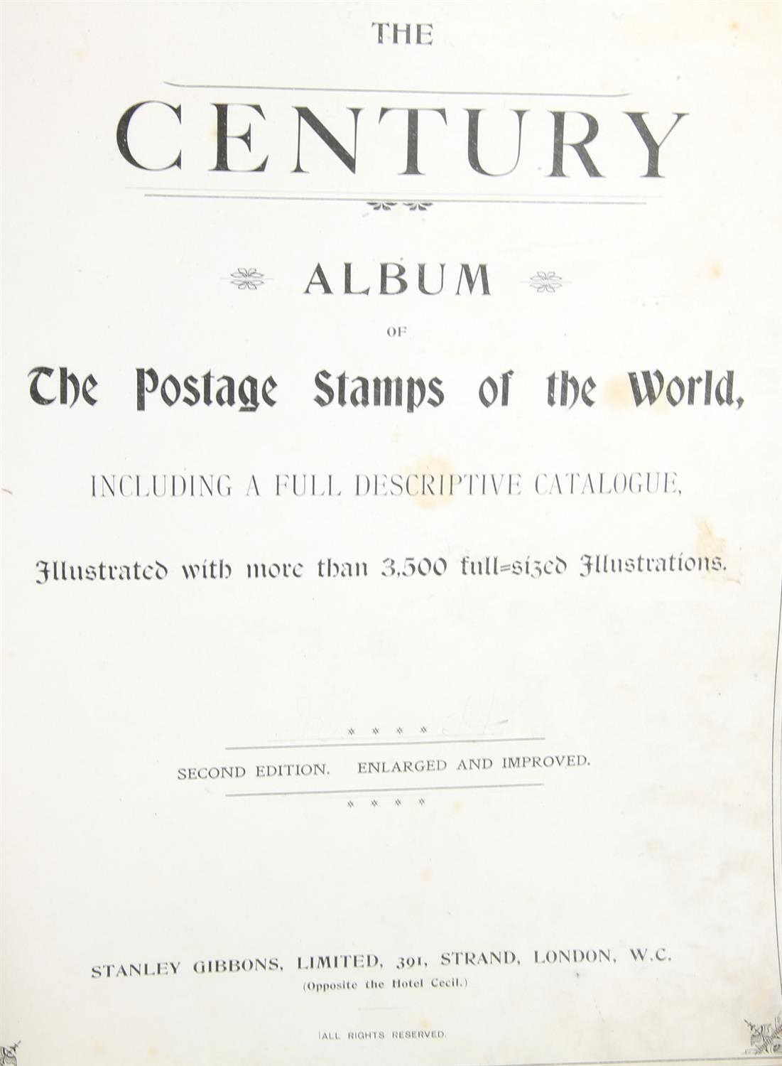 Albums(4) older albums with World Stamps including " The Century " Stamp Album with Great Britain, - Image 4 of 8