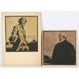 William Nicholson (1872-1949). Portrait of Henry Irving, colour lithograph on paper,