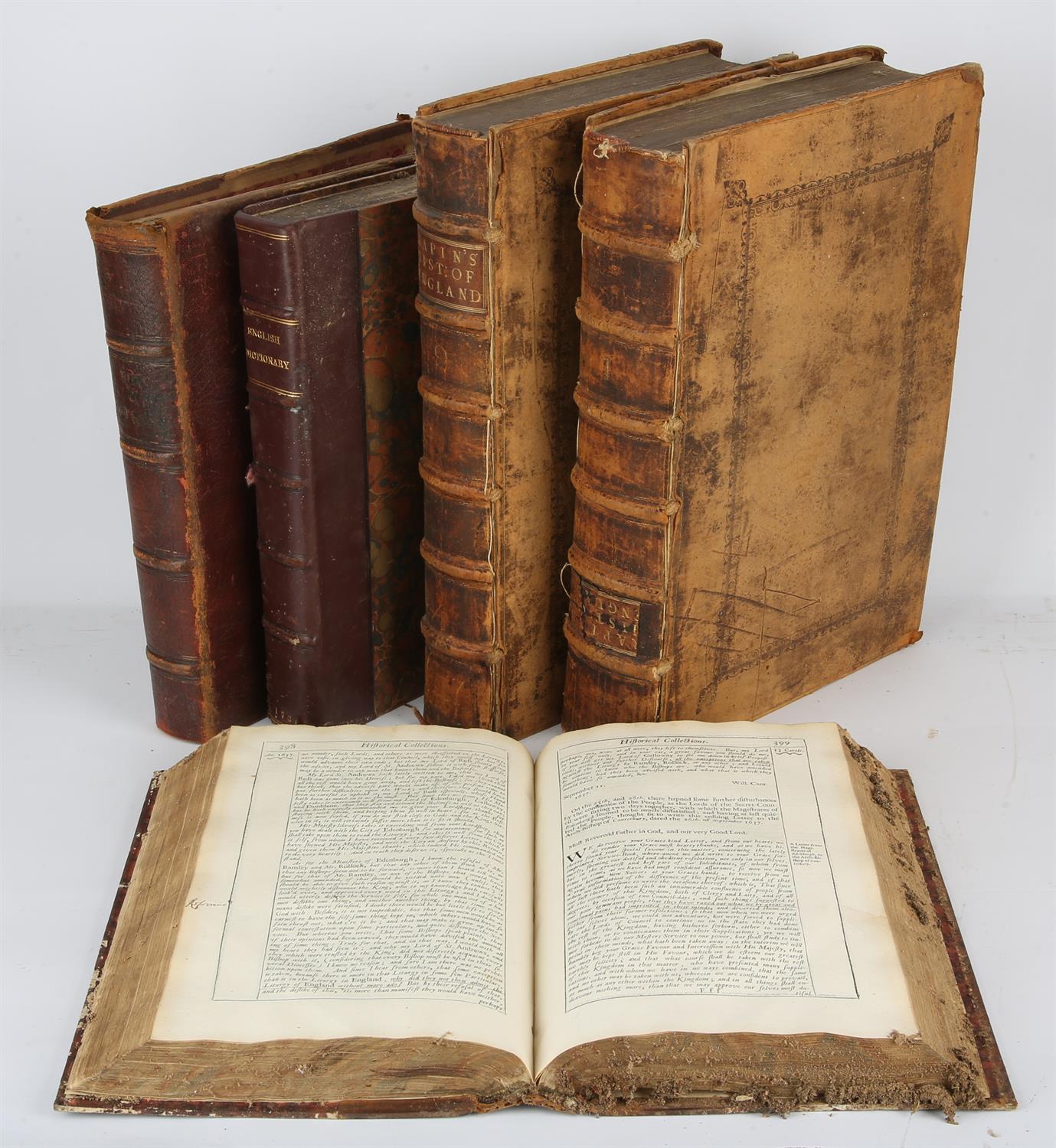 Antiquarian books, to include: Rapin de Thoyras, 'The History of England', third edition, 1743,