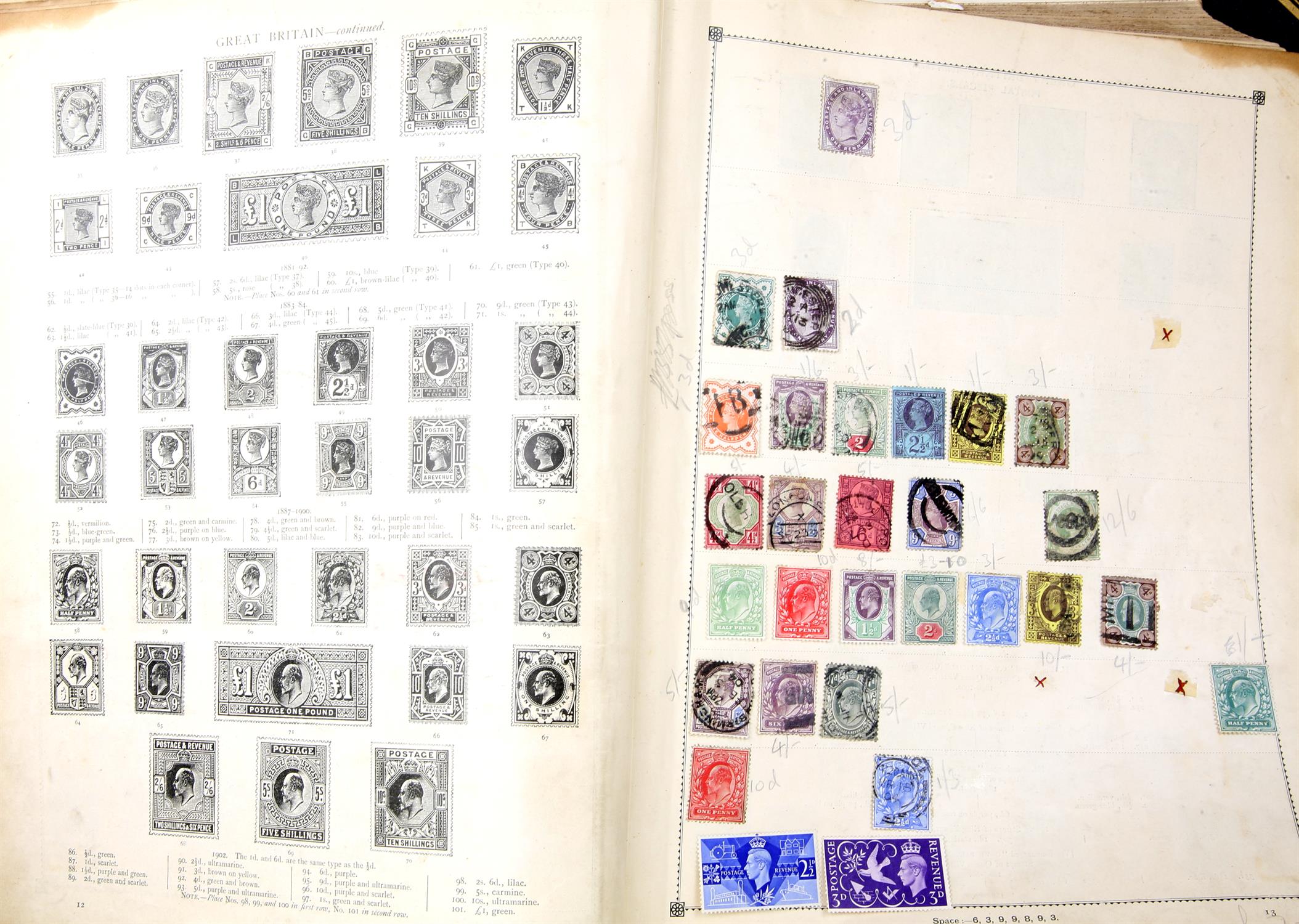 Albums(4) older albums with World Stamps including " The Century " Stamp Album with Great Britain, - Image 5 of 8
