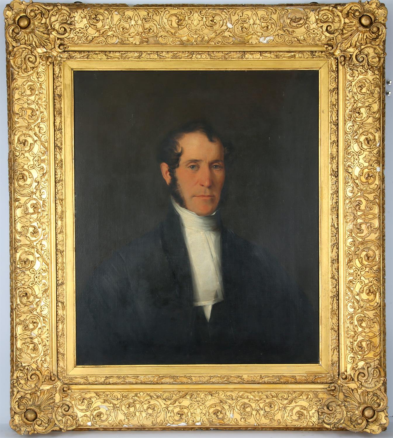 Nineteenth-century Scottish School, portrait of a gentleman, oil on canvas, 76.5 x 63. - Image 2 of 2