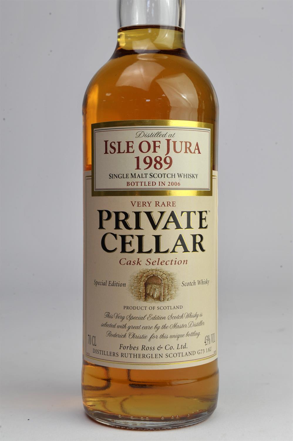 Private Cellar Cask Selection whisky, Isle of Jura 1989, single bottle in original carton - Bild 3 aus 4