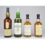 The Balvenie whisky, 10 year, single bottle, together with Laphroaig whisky, 10 year old,