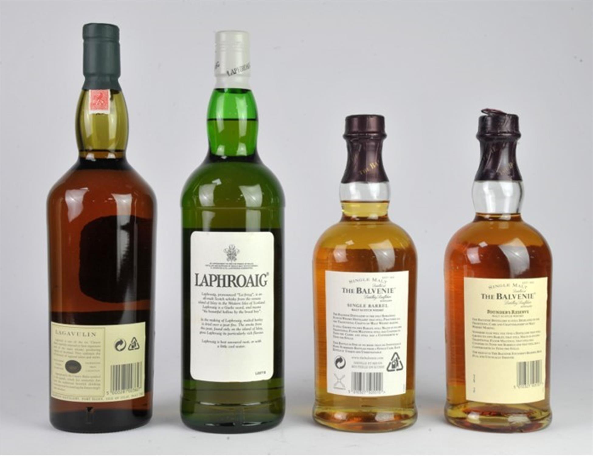 The Balvenie whisky, 10 year, single bottle, together with Laphroaig whisky, 10 year old, - Bild 2 aus 5