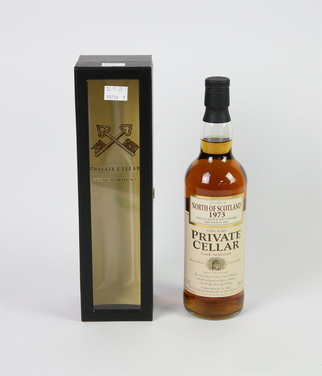 Private Cellar Cask Selection whisky, North of Scotland 1973, single bottle in original carton