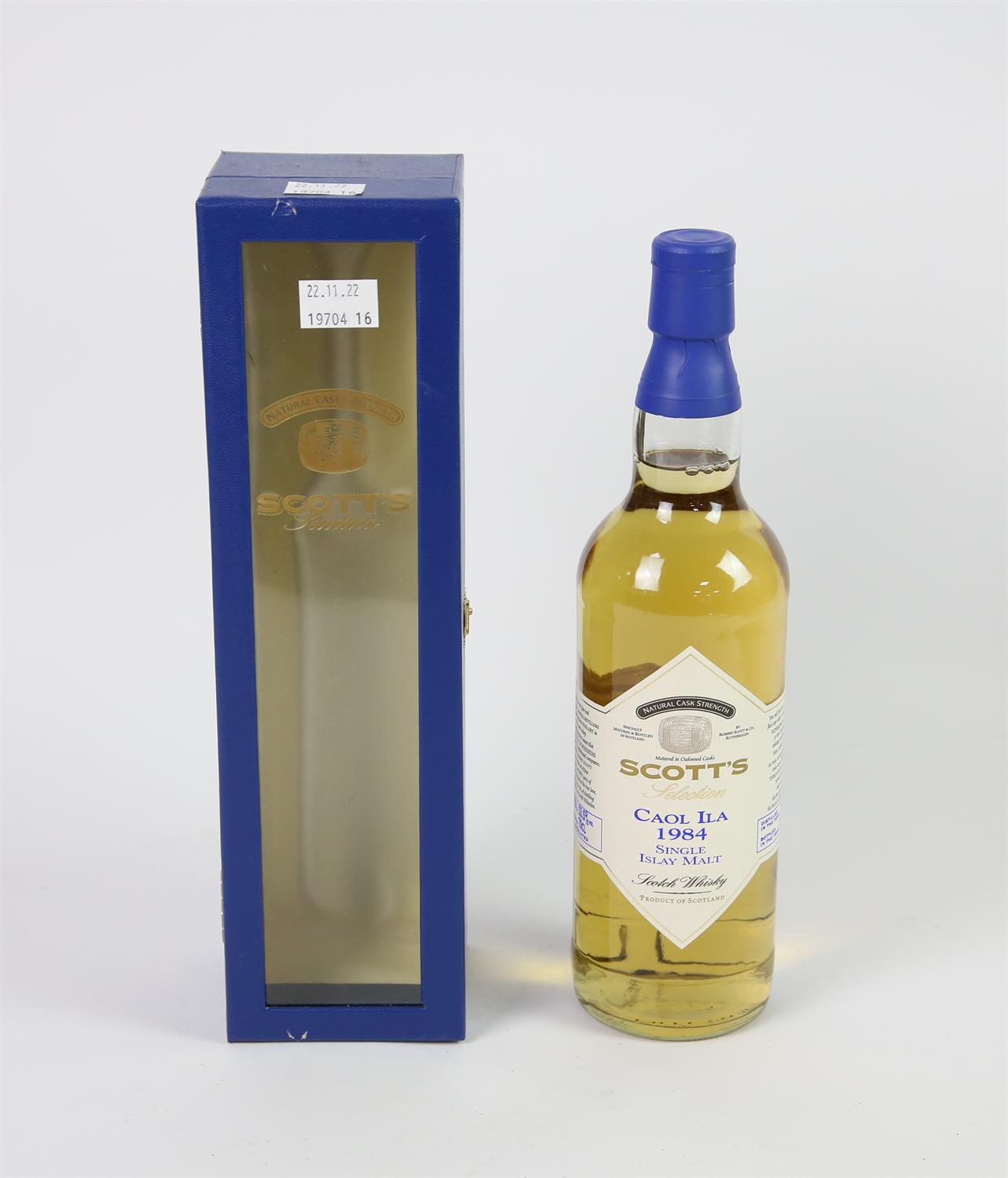 Scott’s selection, Caol Ila 1984 whisky, single bottle in original carton