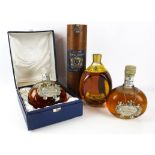 Whyte and Mackay 12 year Old blended whisky for the Royal Wedding 1981, in blue presentation case,