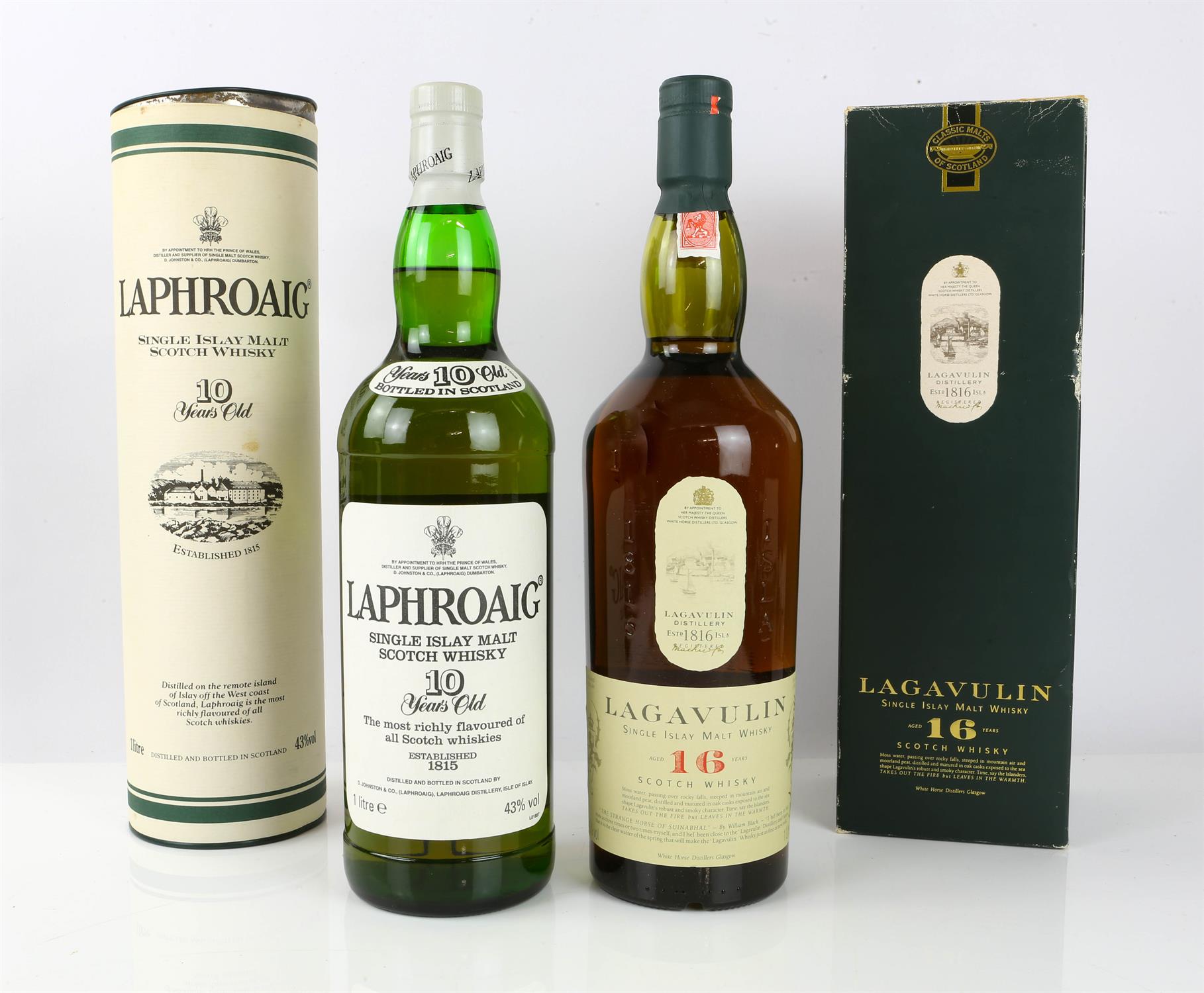 The Balvenie whisky, 10 year, single bottle, together with Laphroaig whisky, 10 year old, - Bild 4 aus 5