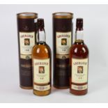 Aberlour 12 Year Old Sherry Cask whisky, litre bottles in original carton (2)