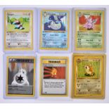 Pokémon TCG - 1st Edition Shadowless Uncommon Collection. This lot contains six Base Set uncommon