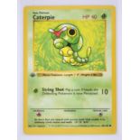 Pokémon TCG - 1st Edition Caterpie Shadowless. This lot contains a Base Set Caterpie (45/102).