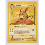 Pokémon TCG - 1st Edition Raichu Fossil Non-Holo. This lot contains a Fossil non-holo Raichu