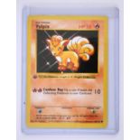 Pokémon TCG - 1st Edition Vulpix Shadowless. This lot contains a Base Set Vulpix (68/102).