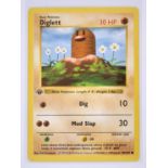 Pokémon TCG - 1st Edition Diglett Shadowless. This lot contains a Base Set Diglett (47/102).