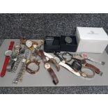 A collection of ladies and gents wristwatches by various makers to include Avia, Sekonda, Reflex etc