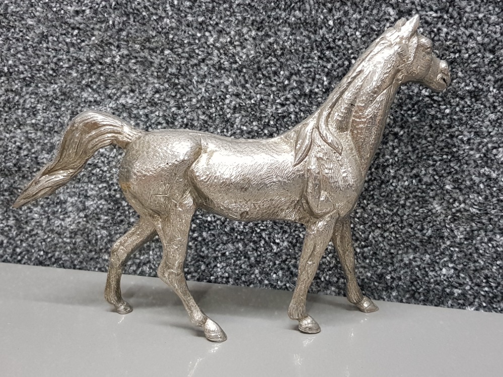 Silver plated horse ornament - Image 2 of 2