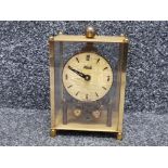 Vintage brass effect German Kundo anniversary clock