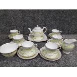 22 piece Tuscan tea service one handle damaged