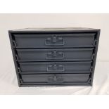 Durham mfg co 4 drawer metal tool storage unit with content