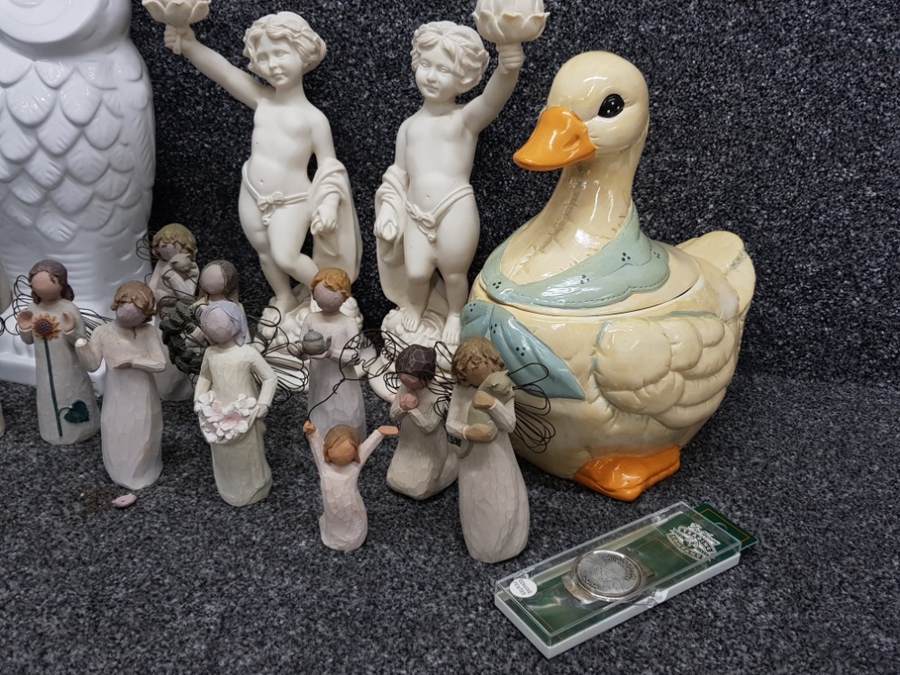 Willow Tree figurines, goose tureen and other items - Image 3 of 3