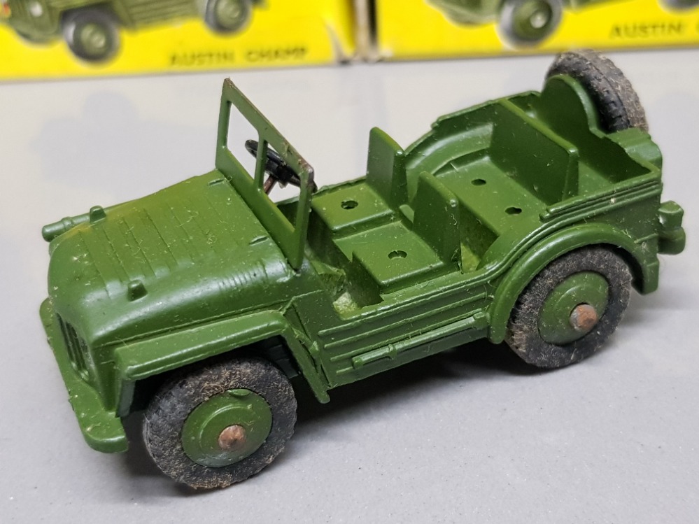 Total of 5 military Austin Champ jeep diecast Vehicles all with original boxes, number 674 - Image 2 of 3