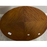 Mahogany oval shaped occasional table