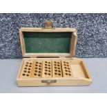 Vintage pocket ammunition wooden box .22 by parker hale