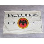 Large Bacardi rum hanging banner