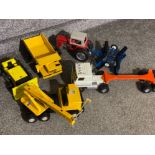 Selection of large metal & diecast vehicles includes maker Meccano