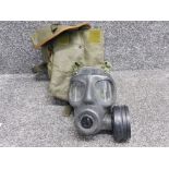 British army respirator/gas mask with carry bag