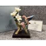 Lladro Privilege Gold signed limited edition 8117 ‘Hummingbird’ in good condition with original