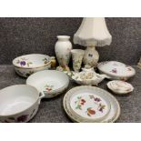 Box lot containing Royal Worcester & Aynsley China also includes Royal Albert & Royal Doulton