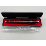 Parker brown grid fountain pen urban series, fine nib, new with case