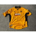Original signed Wolves football team strip. Dated 2004-2005, with Authenticity