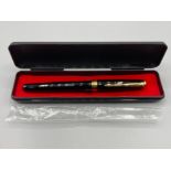 Bright black Parker Sonnet Finis fountain pen, new with box