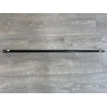 A silver mounted ebonised walking cane