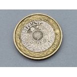 Double sided (tail side) £2 coin