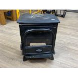 Cast iron pot belly log burner, 45x33cm, height 54cm