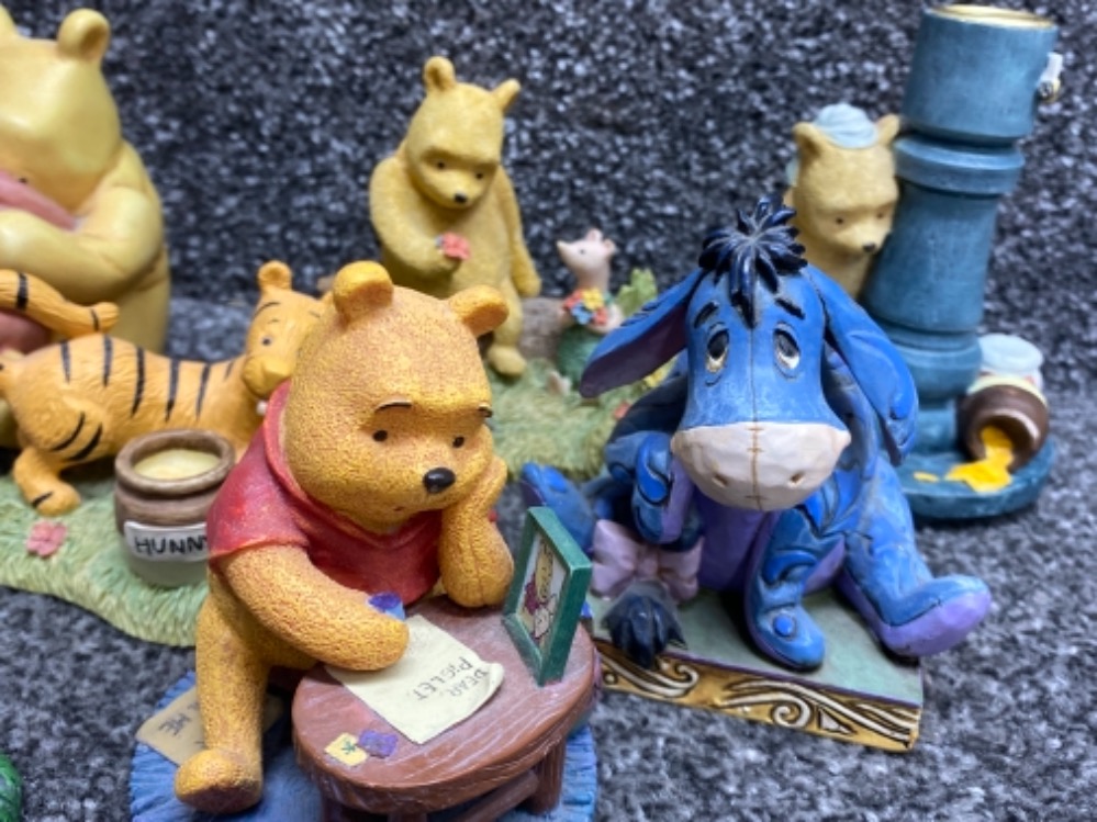 Total of 8 Winnie the Pooh Collectable ornaments by “ Border fine arts Classic Pooh & Simply Pooh” - Image 2 of 3