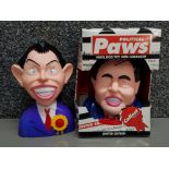 2x limited edition 'political paws' vinyl dog toys with squeaker includes Mr Brown with original box