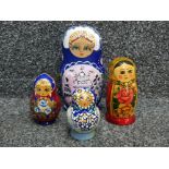 4x Babushka's (Russian dolls sets)